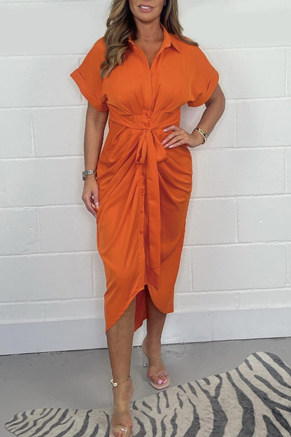 Nina - Avslappet Knelang Skjortekjole