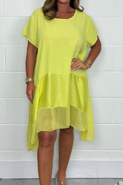 Emily - Stilig Kortermet Tunikakjole