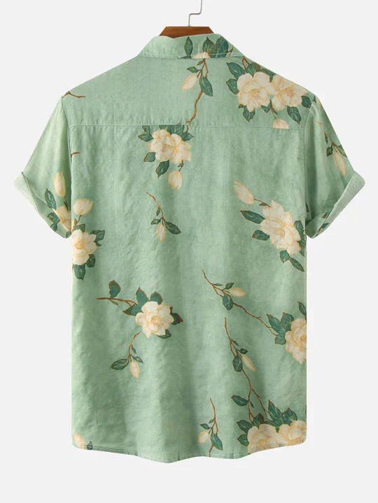 Ashwin - Elegant knappskjorte med blomstermønster