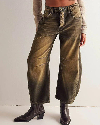 Noah – mellomhøye tønnejeans med avslappet passform