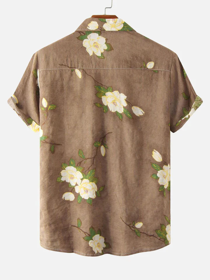 Ashwin - Elegant knappskjorte med blomstermønster