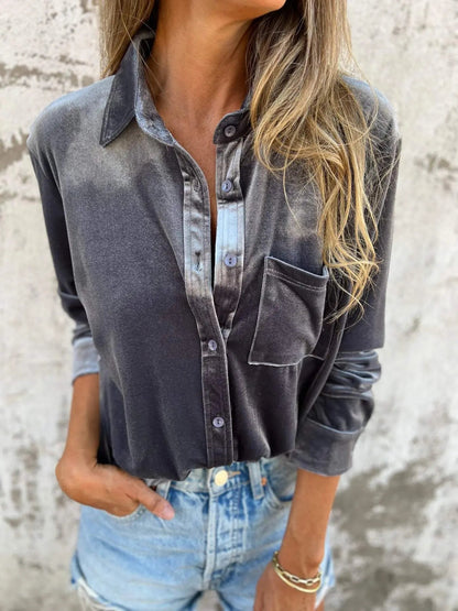 Elena - Elegant langermet skjorte med flatterende form og raffinert hverdagsutseende