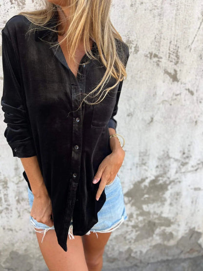 Elena - Elegant langermet skjorte med flatterende form og raffinert hverdagsutseende