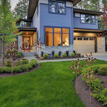 GardenGlow – Elegante Vindspinner med Solcelledrevet Lys