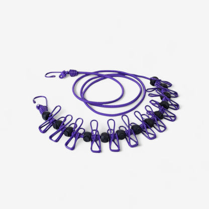 CampEase – Elastisk utendørs klessnor med posisjoneringsspenne | 1+1 Gratis