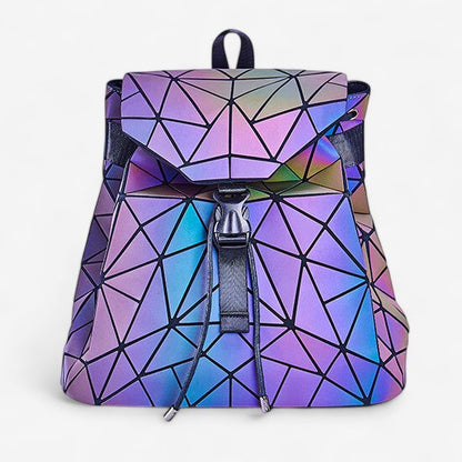 Alina – Ryggsekk med Stor Kapasitet og Geometrisk Design