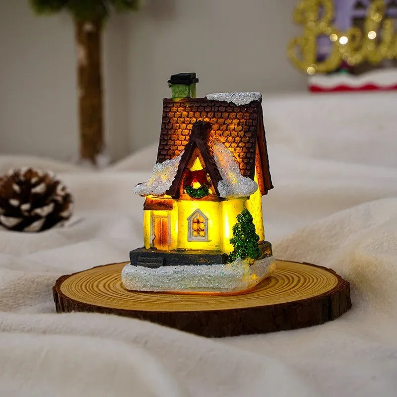 WinterGlow - 6-delt LED-lysende juleby-sett