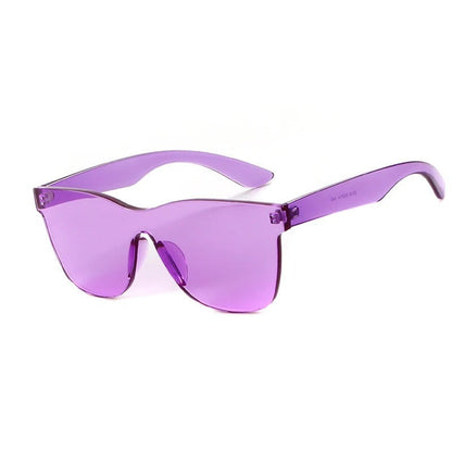 VisionGlow - firkantede solbriller uten innfatning med et dristig og moderne utseende