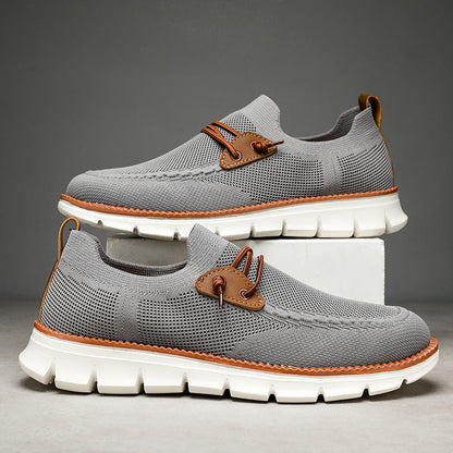 Ethan - Sportslige Slip-On Loafers med Dekorative Detaljer
