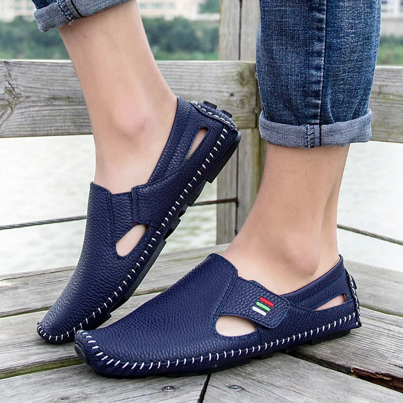 Oliver - Pustende slip-on flate sko for avslappet stil