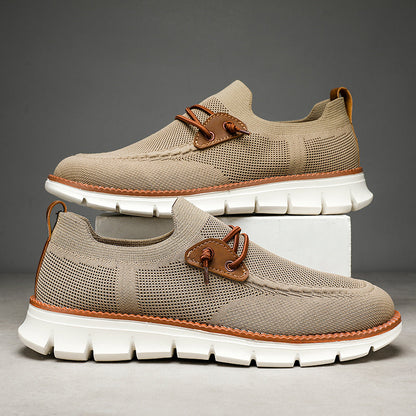 Ethan - Sportslige Slip-On Loafers med Dekorative Detaljer