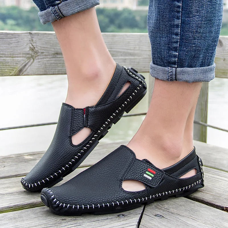 Oliver - Pustende slip-on flate sko for avslappet stil