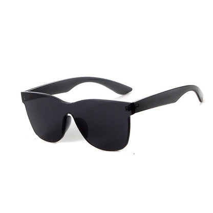 VisionGlow - firkantede solbriller uten innfatning med et dristig og moderne utseende