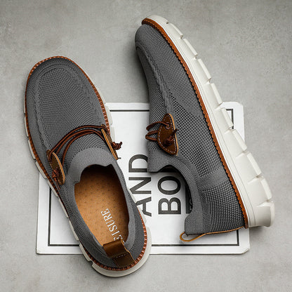 Ethan - Sportslige Slip-On Loafers med Dekorative Detaljer