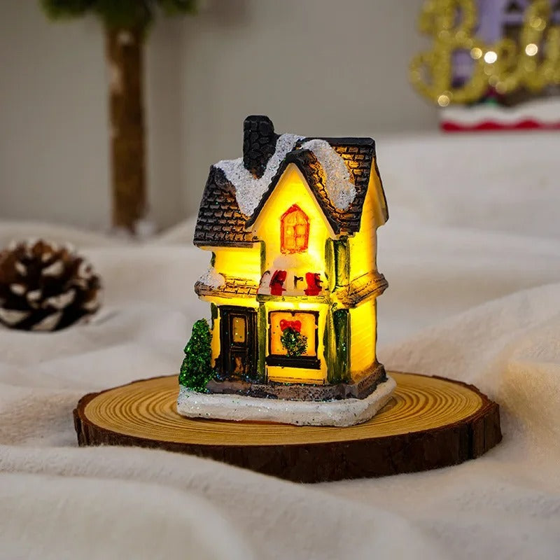 WinterGlow - 6-delt LED-lysende juleby-sett