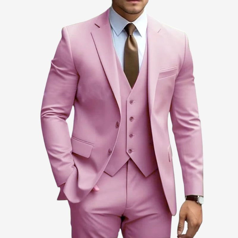 Valmora – Tredelt Dressett med Blazer Vest og Vide Bukser