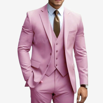 Valmora – Tredelt Dressett med Blazer Vest og Vide Bukser