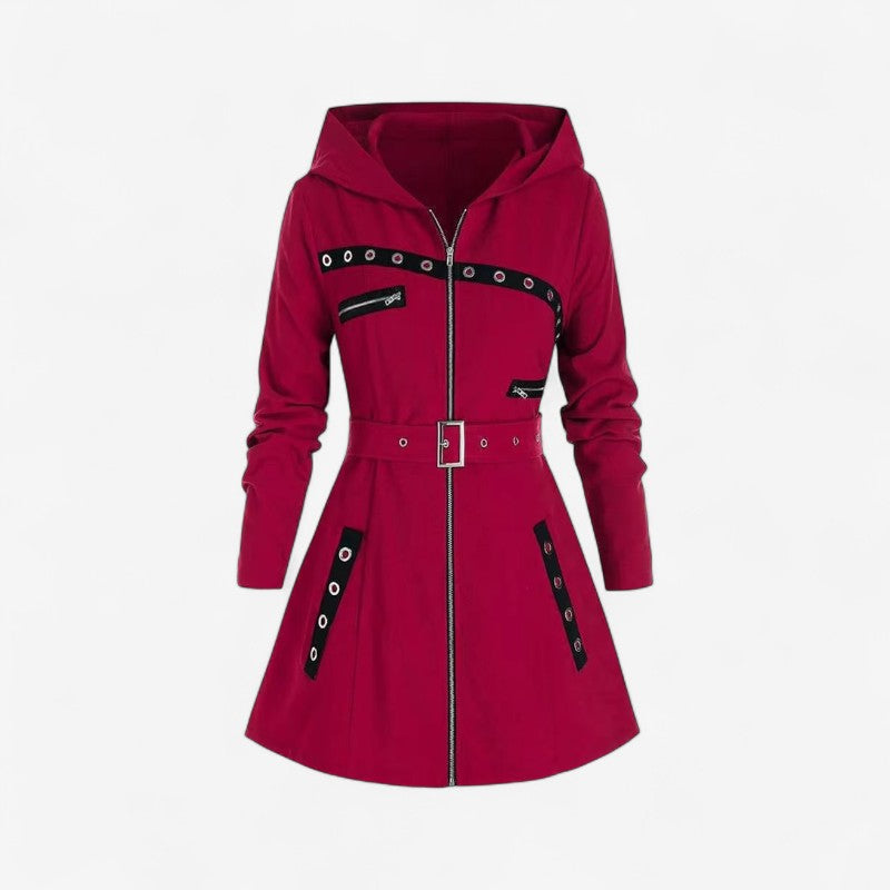 Valencia – Langermet Hettejakke med Glidelås og Lommer