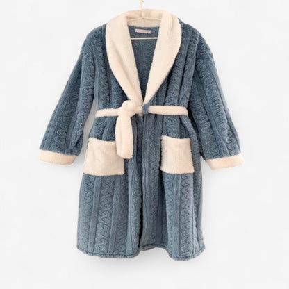 Latoya - Langermet Badekåpe med Belte og Krage