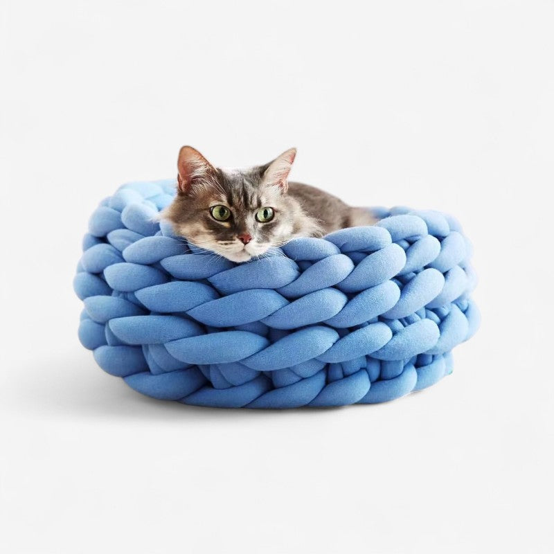 PawNest – Rund Kjæledyrkurv med Avtagbart Trekk