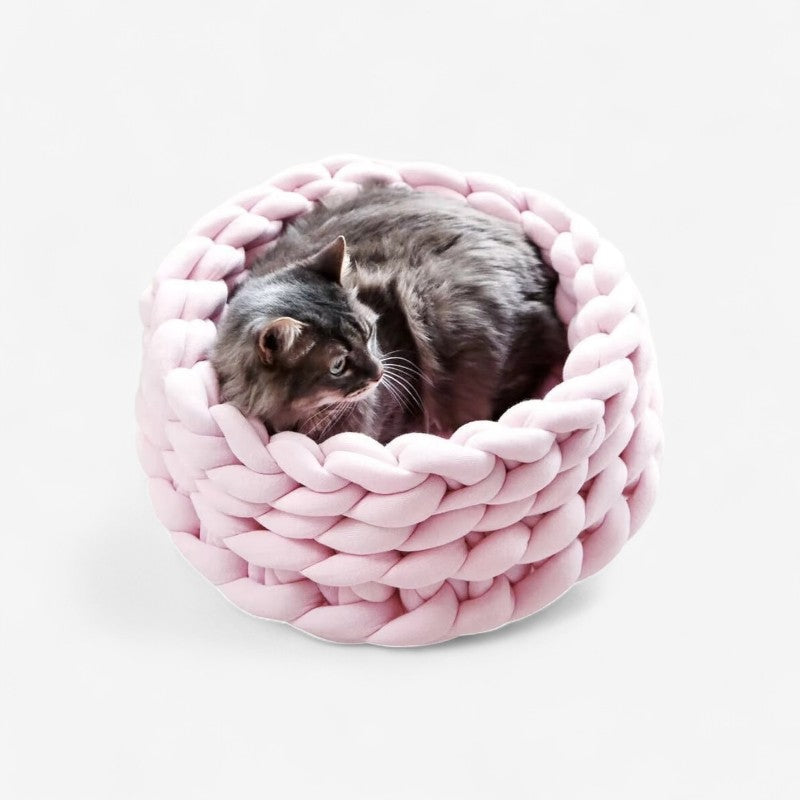 PawNest – Rund Kjæledyrkurv med Avtagbart Trekk