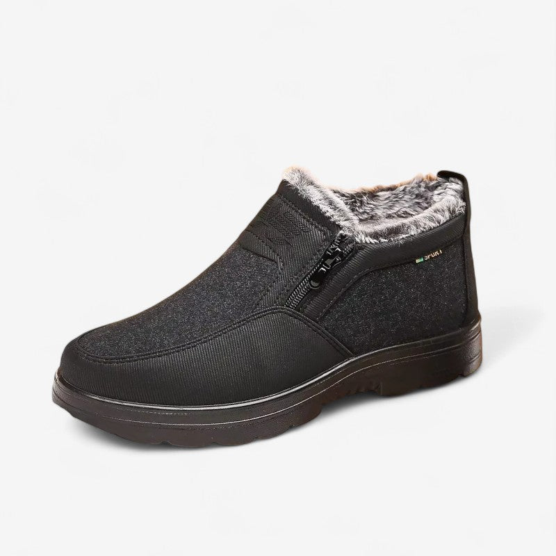 Lars – Sklisikker Støvel med Sidet Glidelås og Rund Tå