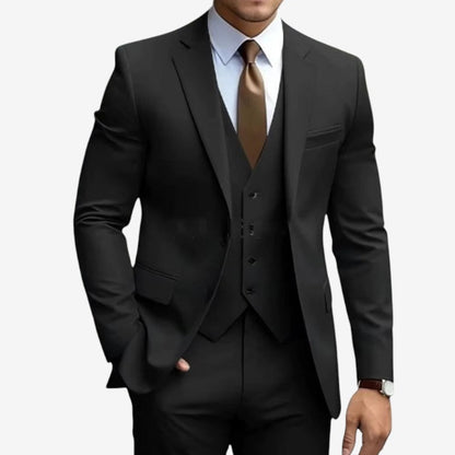 Valmora – Tredelt Dressett med Blazer Vest og Vide Bukser