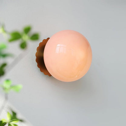 EchoLume - Elegant Glasskule Vegglampe for Stilfulle Innendørsrom