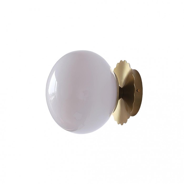 EchoLume - Elegant Glasskule Vegglampe for Stilfulle Innendørsrom