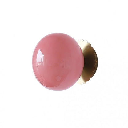 EchoLume - Elegant Glasskule Vegglampe for Stilfulle Innendørsrom