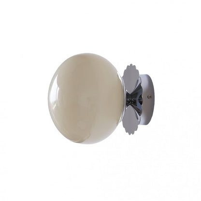 EchoLume - Elegant Glasskule Vegglampe for Stilfulle Innendørsrom