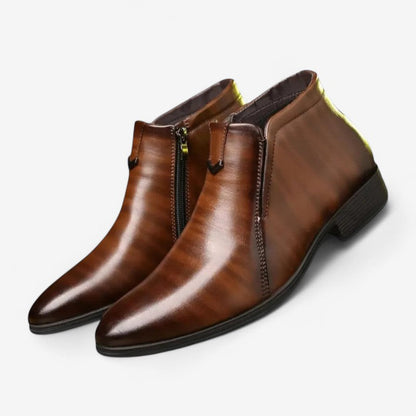 Mikkel – Ankelstøvler med Sidet Glidelås og Anti Sklisåle