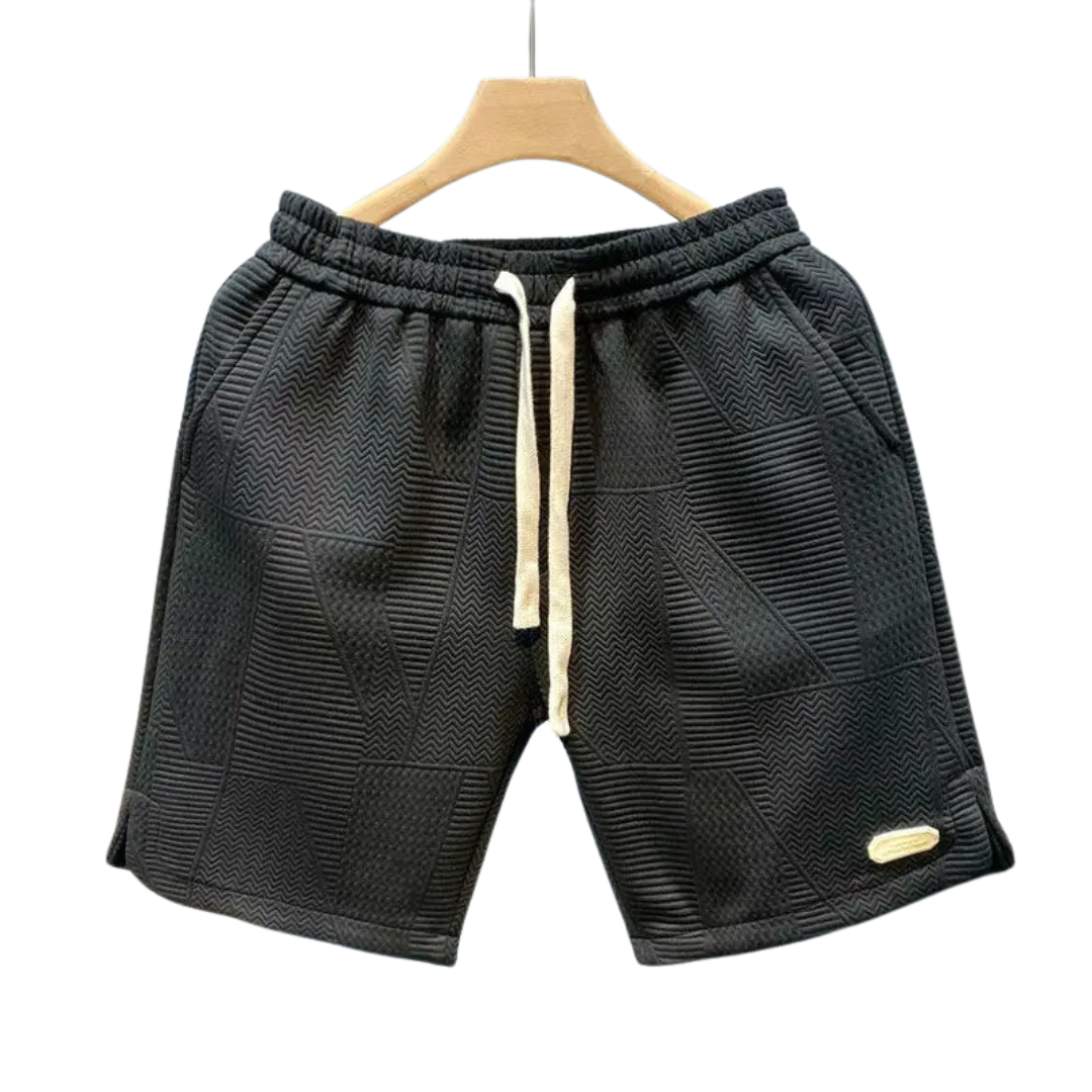 Liam - Stilige shorts med bølgemønster og fleksibel passform