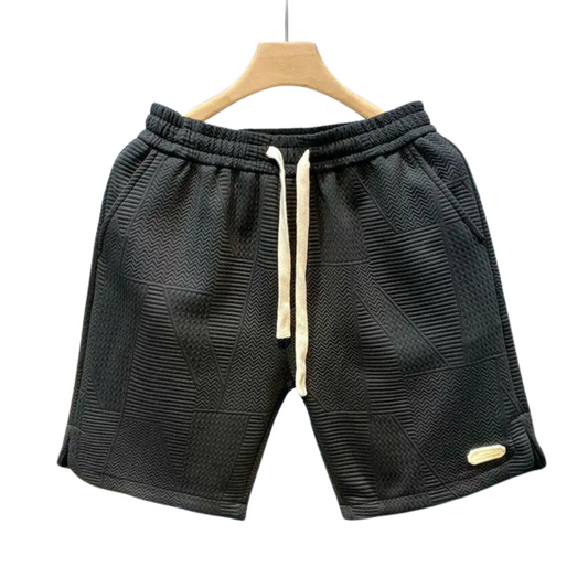 Liam - Stilige shorts med bølgemønster og fleksibel passform