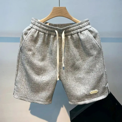 Liam - Stilige shorts med bølgemønster og fleksibel passform