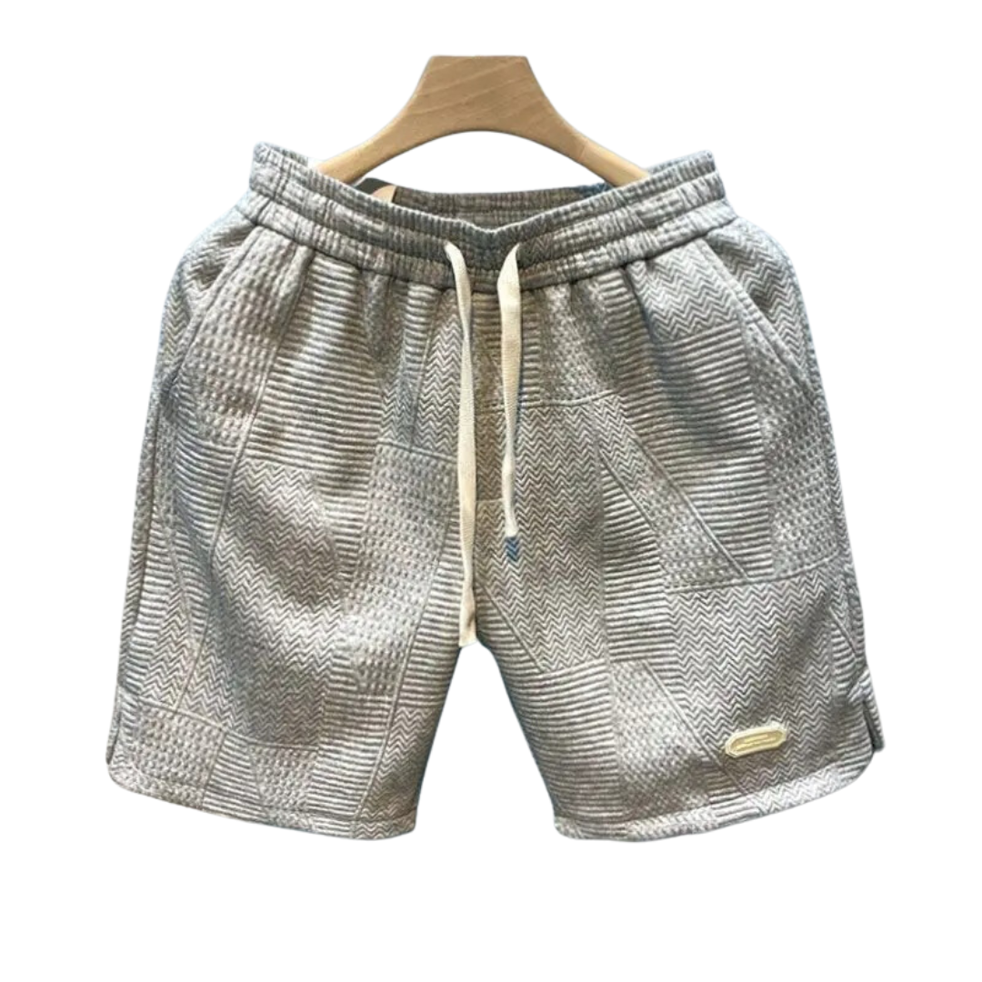 Liam - Stilige shorts med bølgemønster og fleksibel passform