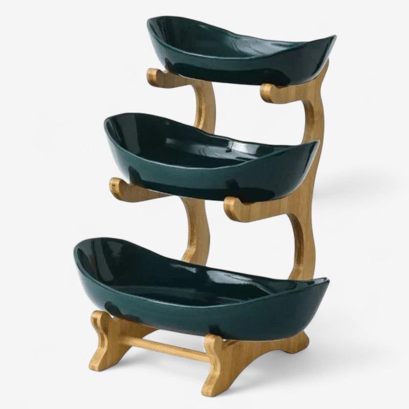 FruitStack – Moderne Fruktbolle med Avtakbare Multi-Nivå Skuffer