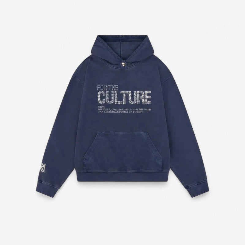 Eline – Langermet hettegenser med trykk og lommer