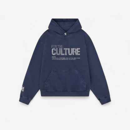 Eline – Langermet hettegenser med trykk og lommer