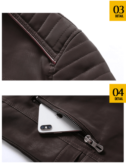 James - Jakke med ståkrage og glidelåslommer