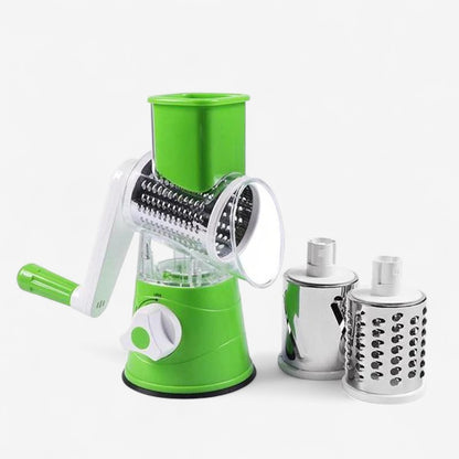 VeggieSpin – Multifunksjonell Hånddrevet Grønnsaksskiver