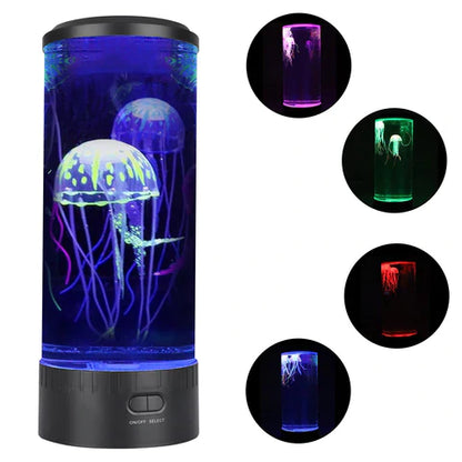 AquaGlow - maneter med fargeskiftende sensorisk lampe for avslapping