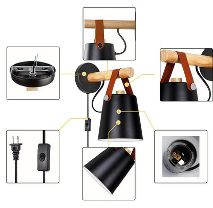 LumaGlow - Moderne Hengevegglampe med Dimmefunksjon