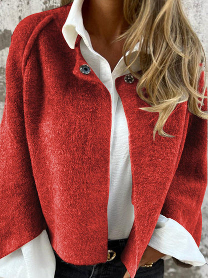 Clara - Stilig knappjakke med oversized passform