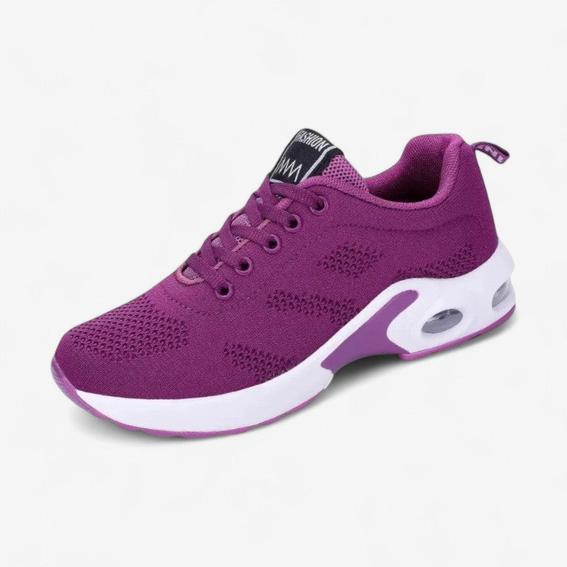 Maren – Rund Tå Snøresko med Pustende Design