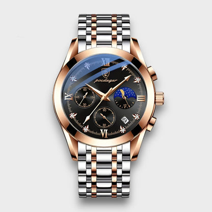 John - Sofistikert sveitsisk kvartsklokke med slitesterk design