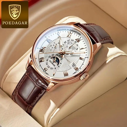 Jane - Håndlaget klokke med månefase og vanntetthet