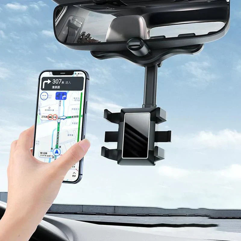 DriveFlex - Svingbar og uttrekkbar bilhåndholdt telefonholder for sikker og praktisk bruk