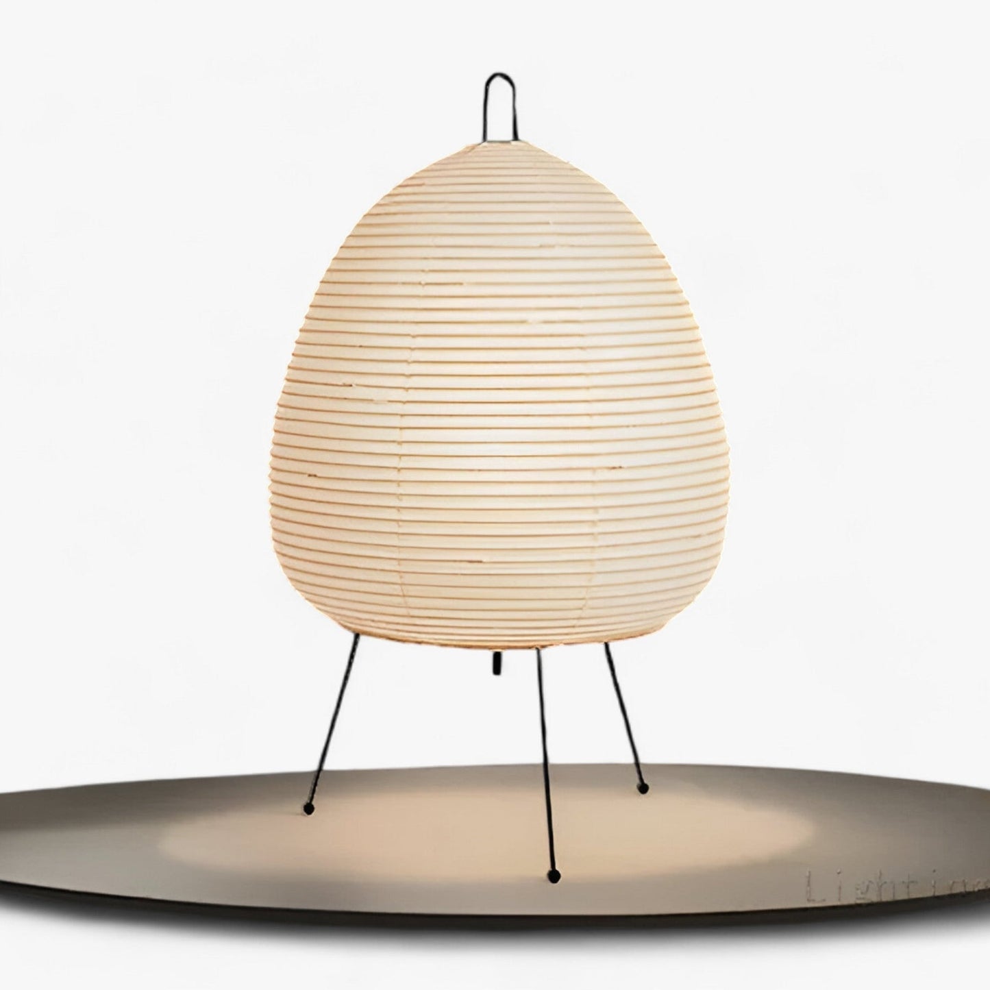 SageGlow - Rolig bordlampe med rispapirtekstur for rolige rom