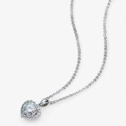 PureGlow - Luksus Moissanite Heart Shine halskjede